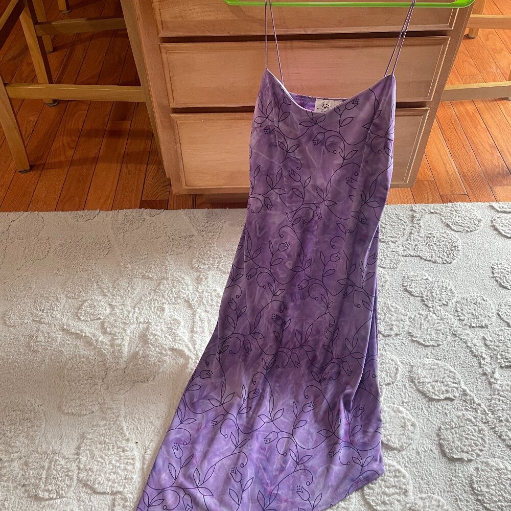 IZ Byer, Purple, Mid-length, Sundress